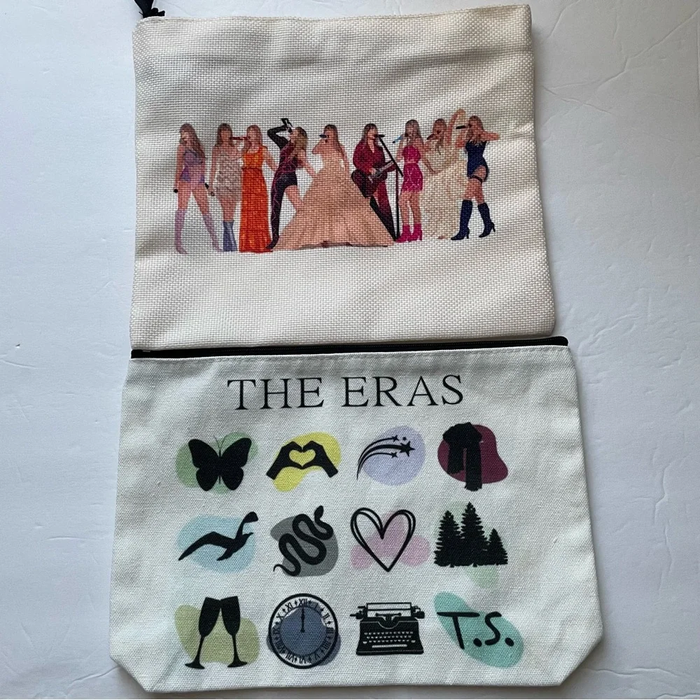 Taylor Swift Themed Zippered Pouch‎ Set of Two
